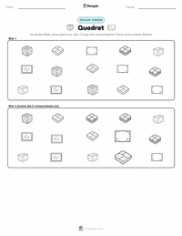Quadrat druckbare Arbeitsblatt Vorschau