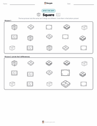 Square printable worksheet preview