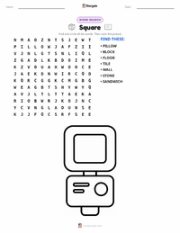 Square printable worksheet preview