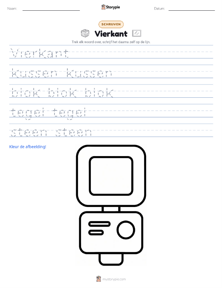Schrijf Oefening