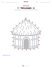 Taíno people printable worksheet preview
