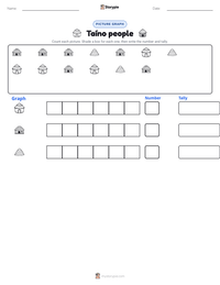 Taíno people printable worksheet preview