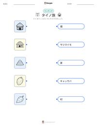 タイノ族 の印刷可能ワークシートプレビュー