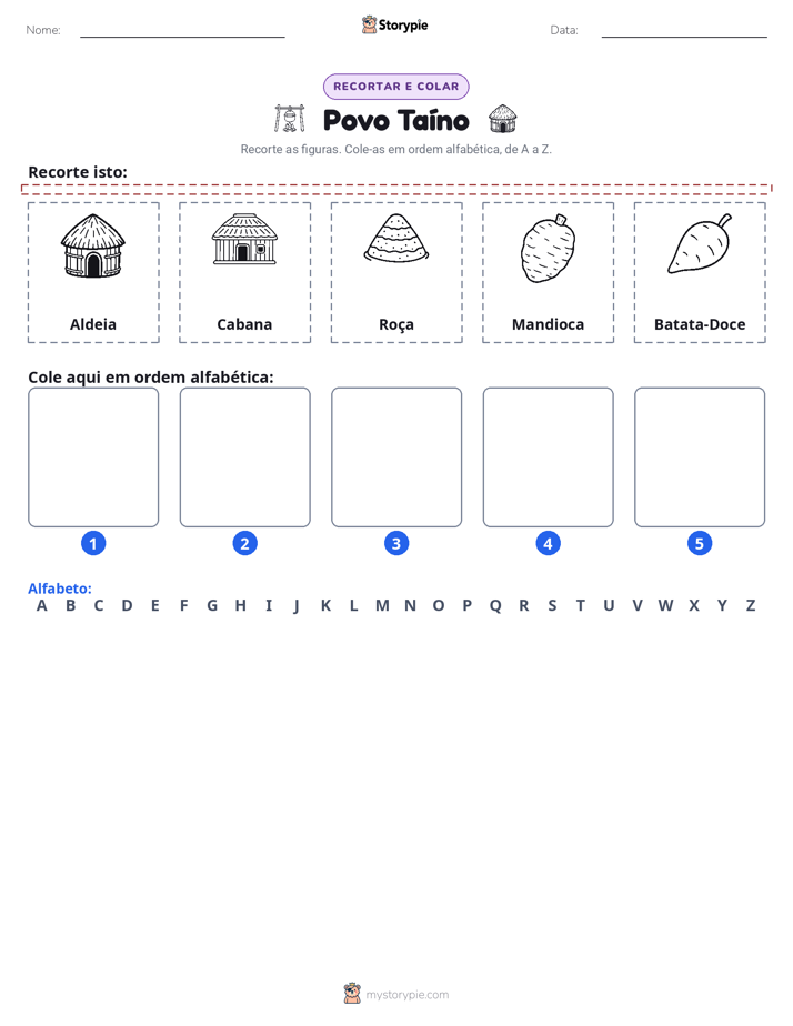 Recortar & Colar Alfabeto