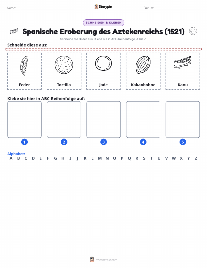 Schneiden & Einfügen Alphabet