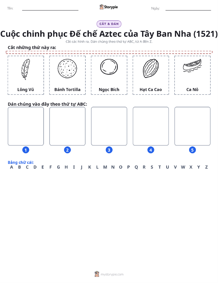 Cắt & Dán Chữ Cái