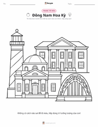Trang tô màu Đông Nam (Hoa Kỳ) cho trẻ em