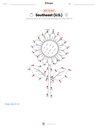 Southeast (U.S.) printable worksheet preview