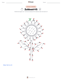 Zuidoosten (V.S.) afdrukbare werkblad voorbeeld