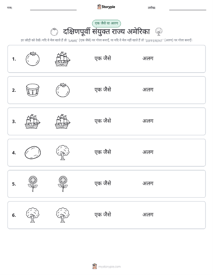 समान या भिन्न
