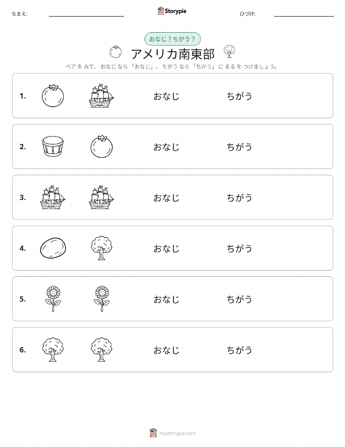 同じか違うか