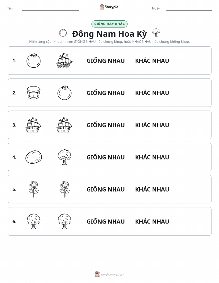Giống Hay Khác