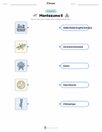 Moctezuma II. druckbare Arbeitsblatt für Kinder
