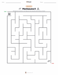 Moctezuma II. druckbare Arbeitsblatt Vorschau