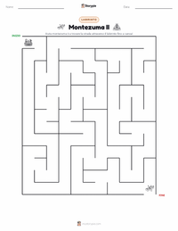 Anteprima della scheda stampabile di Moctezuma II