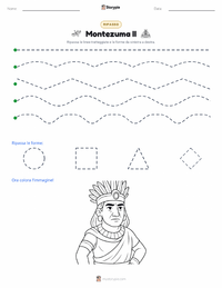 Anteprima della scheda stampabile di Moctezuma II