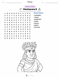 Anteprima della scheda stampabile di Moctezuma II