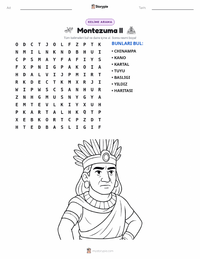 II. Moctezuma yazdırılabilir çalışma sayfası önizlemesi