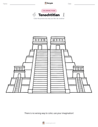 Tenochtitlan printable worksheet preview
