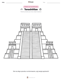 Podgląd drukowalnego arkusza ćwiczeń Tenochtitlan