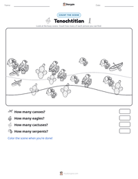Tenochtitlan printable worksheet preview
