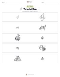 Tenochtitlan printable worksheet preview