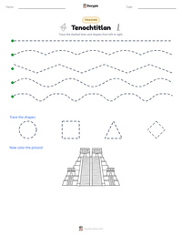 Tenochtitlan printable worksheet preview