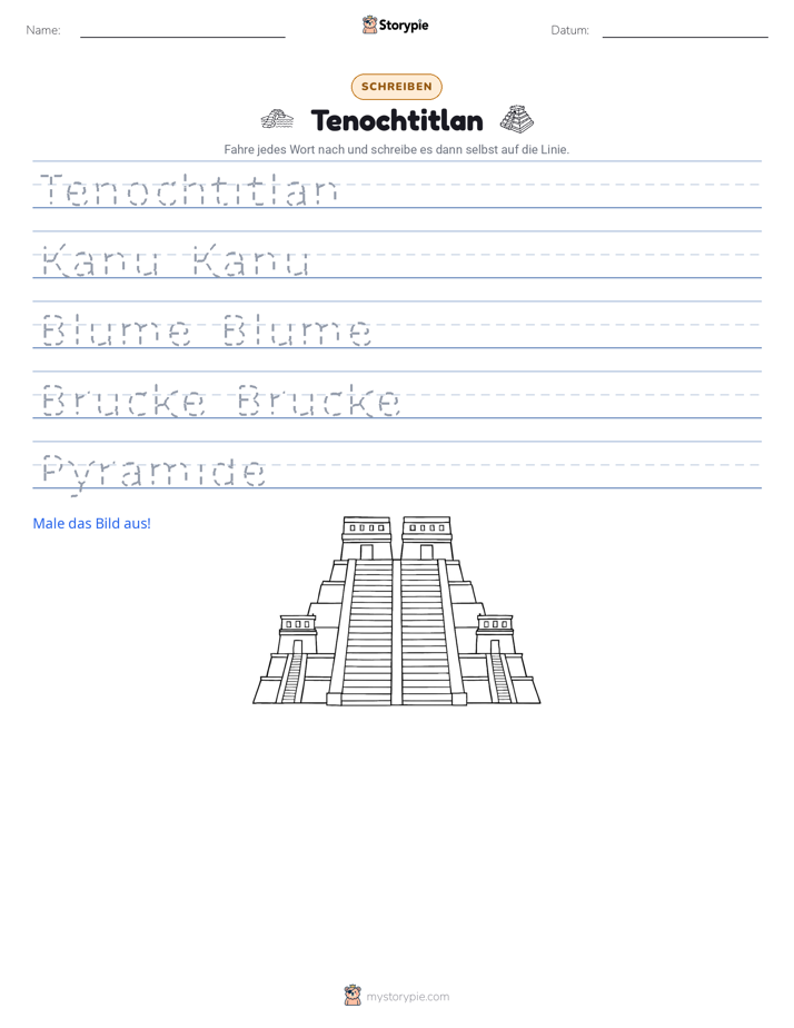 Schreibübung