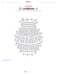 La Malinche printable worksheet preview