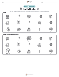 Aperçu de la feuille de travail imprimable La Malinche