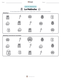 La Malinche afdrukbare werkblad voorbeeld