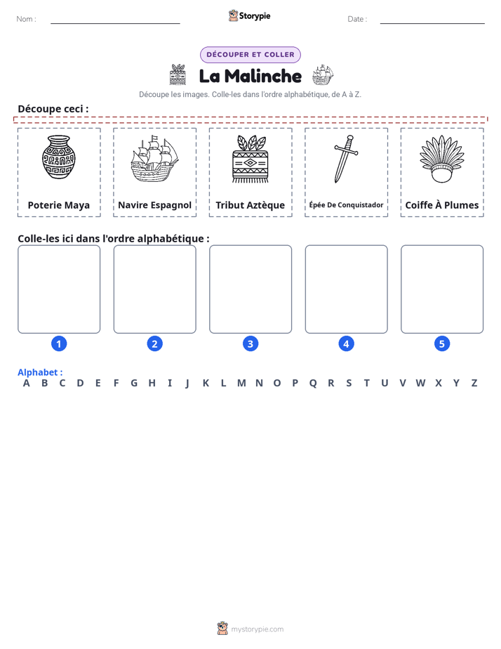 Découper & Coller l'Alphabet