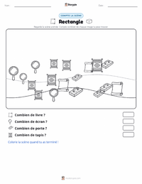Aperçu de la feuille de travail imprimable Rectangle