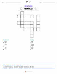 Aperçu de la feuille de travail imprimable Rectangle