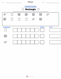 Aperçu de la feuille de travail imprimable Rectangle