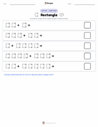 Aperçu de la feuille de travail imprimable Rectangle
