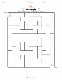 Rectangle printable worksheet preview