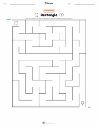 Aperçu de la feuille de travail imprimable Rectangle