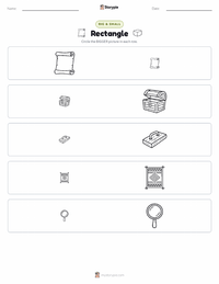 Rectangle printable worksheet preview