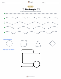 Rectangle printable worksheet preview