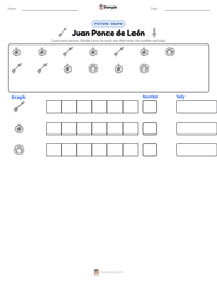 Juan Ponce de León printable worksheet preview