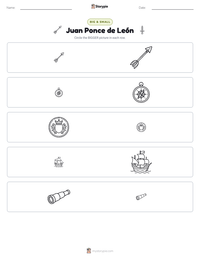 Juan Ponce de León printable worksheet preview