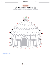 Cherokee Nation printable worksheet preview