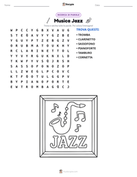 Anteprima della scheda stampabile di Musica Jazz