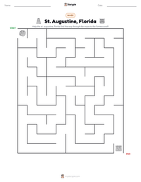 St. Augustine, Florida printable worksheet preview