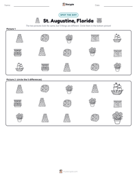 St. Augustine, Florida printable worksheet preview