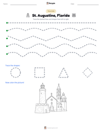 St. Augustine, Florida printable worksheet preview