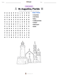 St. Augustine, Florida printable worksheet preview