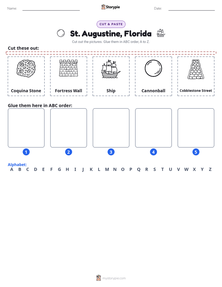 Cut & Paste Alphabet