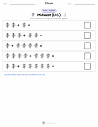 Midwest (U.S.) printable worksheet preview